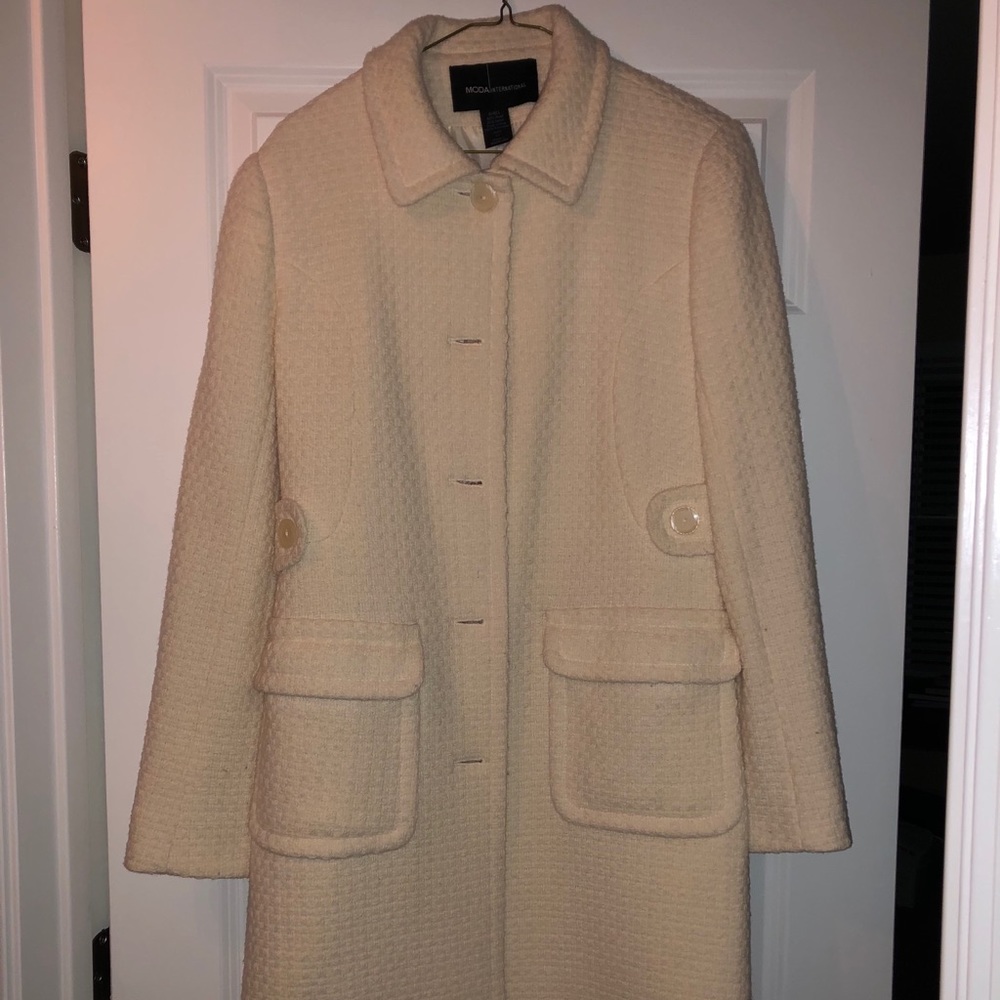Women’s Cream Pea Coat